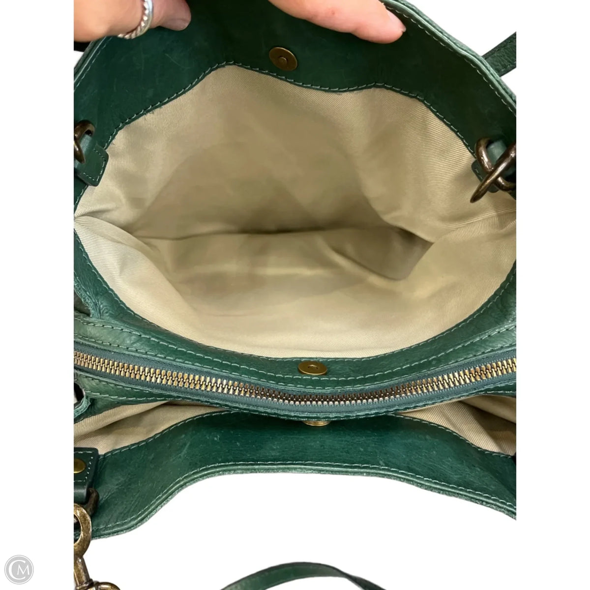 Handbag Leather By American Leather Co, Size: Medium