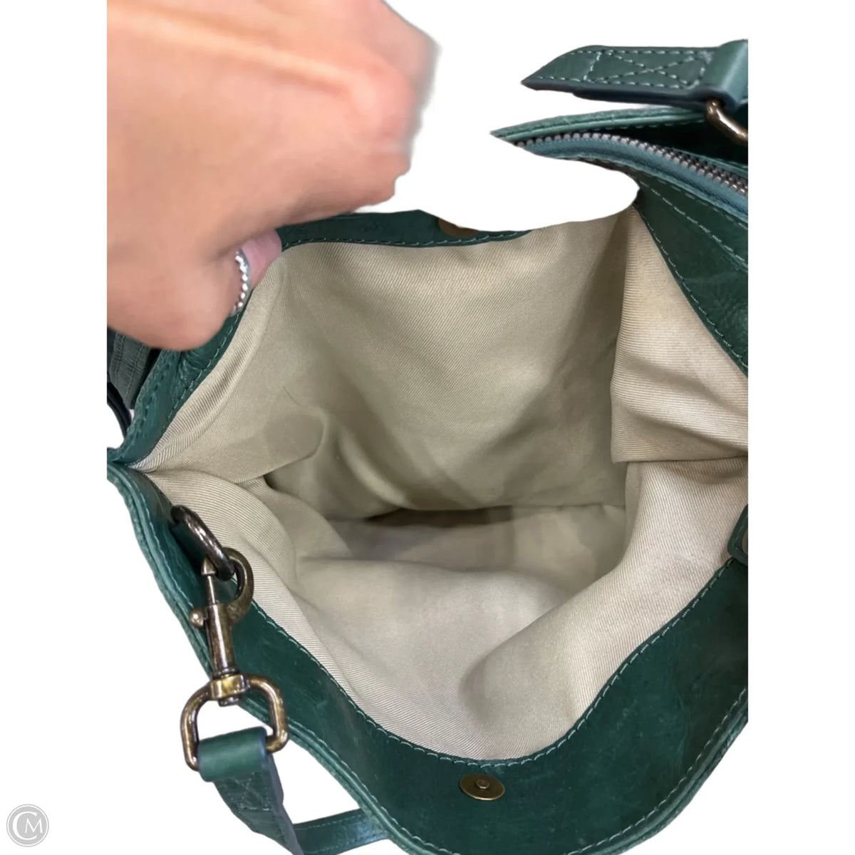 Handbag Leather By American Leather Co, Size: Medium