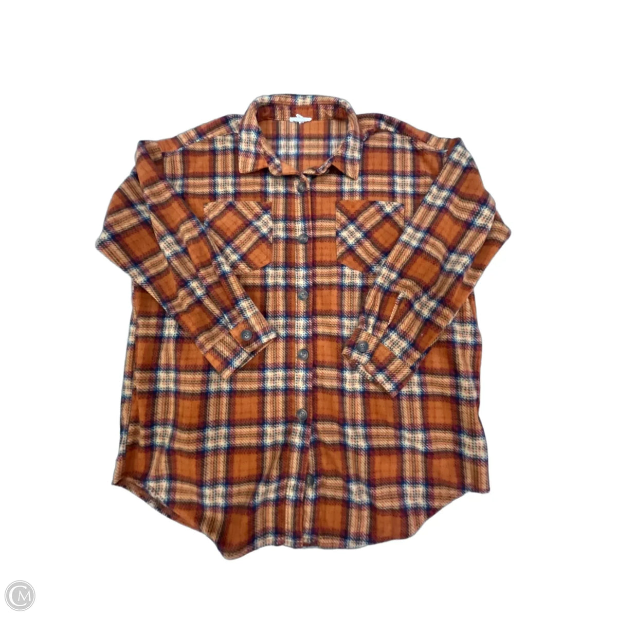 Jacket Shirt By Maurices In Plaid Pattern, Size: 1x