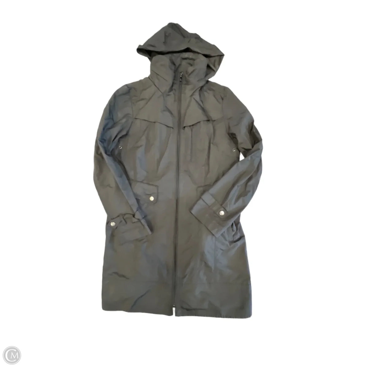 Coat Raincoat By Cole-haan In Black, Size: M