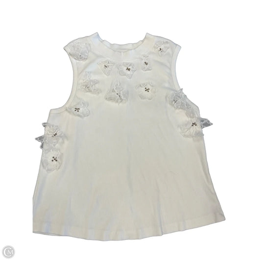 Tank Top By Anthropologie In White, Size: Xl