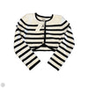Cardigan By Moon River In Striped Pattern, Size: S