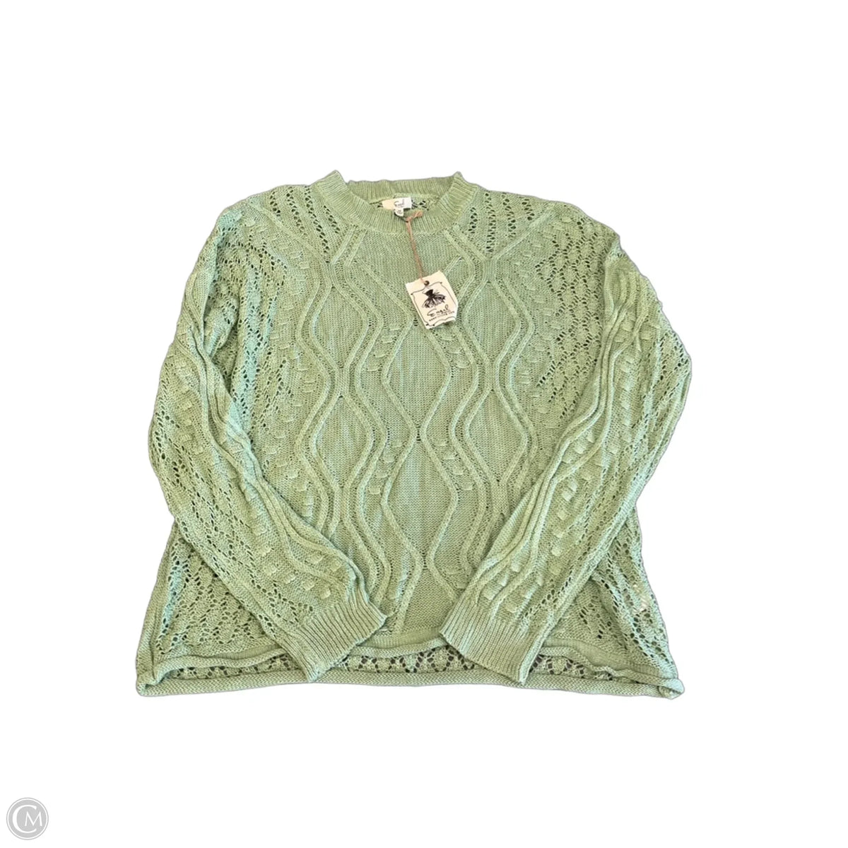 Sweater By Easel In Green, Size: M