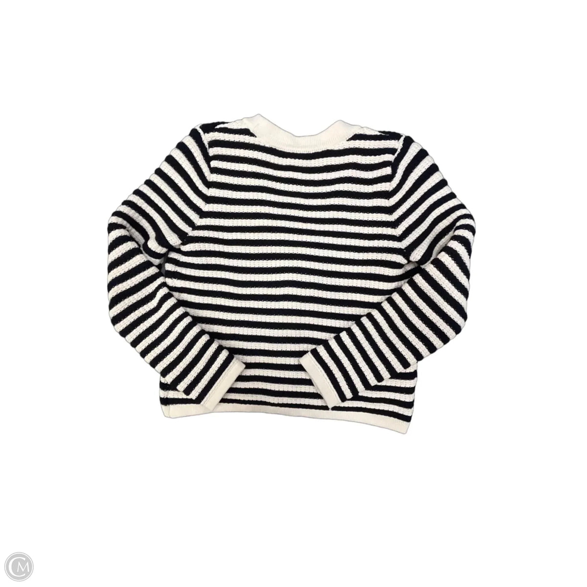 Cardigan By Talbots In Striped Pattern, Size: M