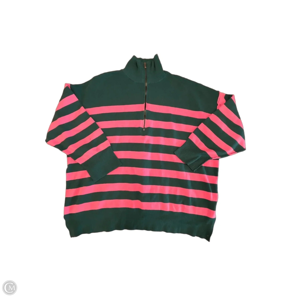 Sweater By Clothes Mentor In Striped Pattern, Size: Xl