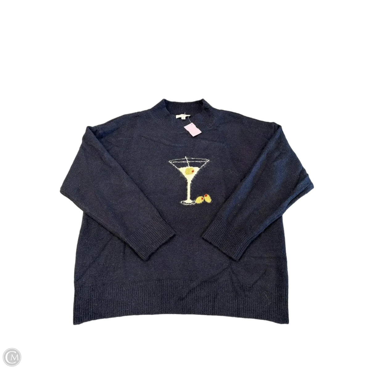 Sweater By Clothes Mentor In Navy, Size: S