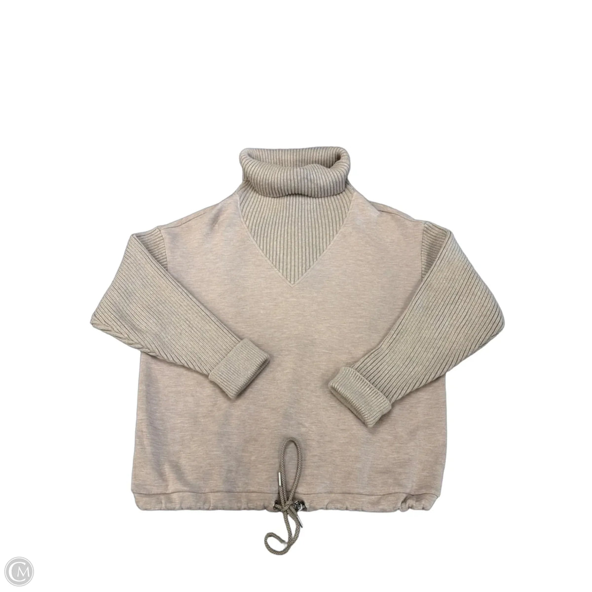 Sweatshirt Collar By Varley In Brown, Size: M