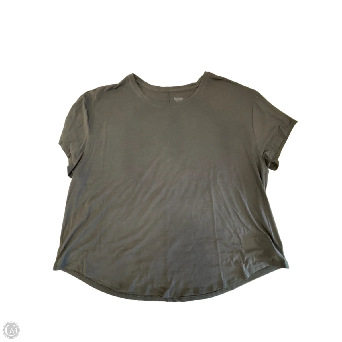 Athletic Top Short Sleeve By Athleta In Black, Size: 1x