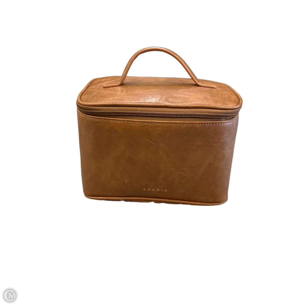 Makeup Bag Leather By Cmc, Size: Large