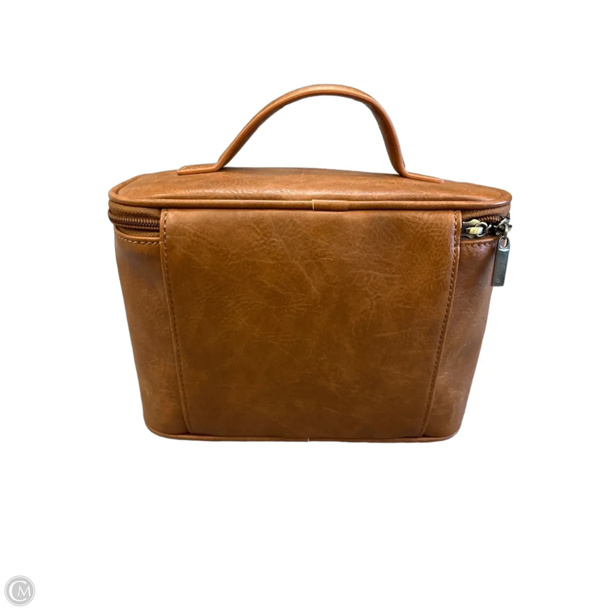Makeup Bag Leather By Cmc, Size: Large
