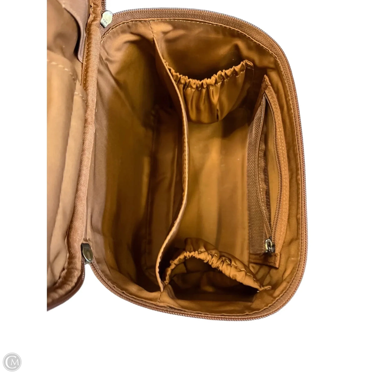 Makeup Bag Leather By Cmc, Size: Large