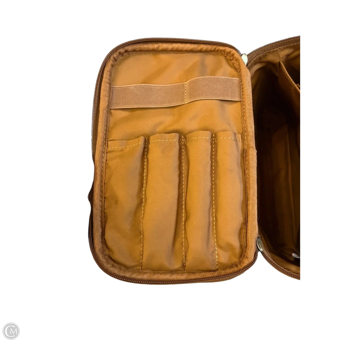 Makeup Bag Leather By Cmc, Size: Large