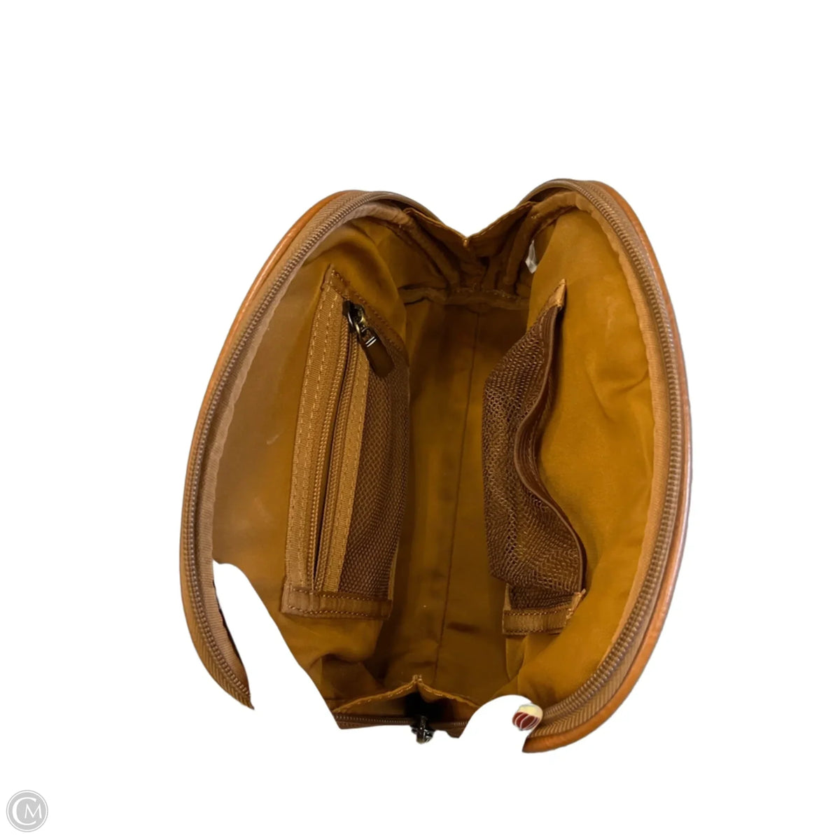 Makeup Bag Leather By Cmc, Size: Medium