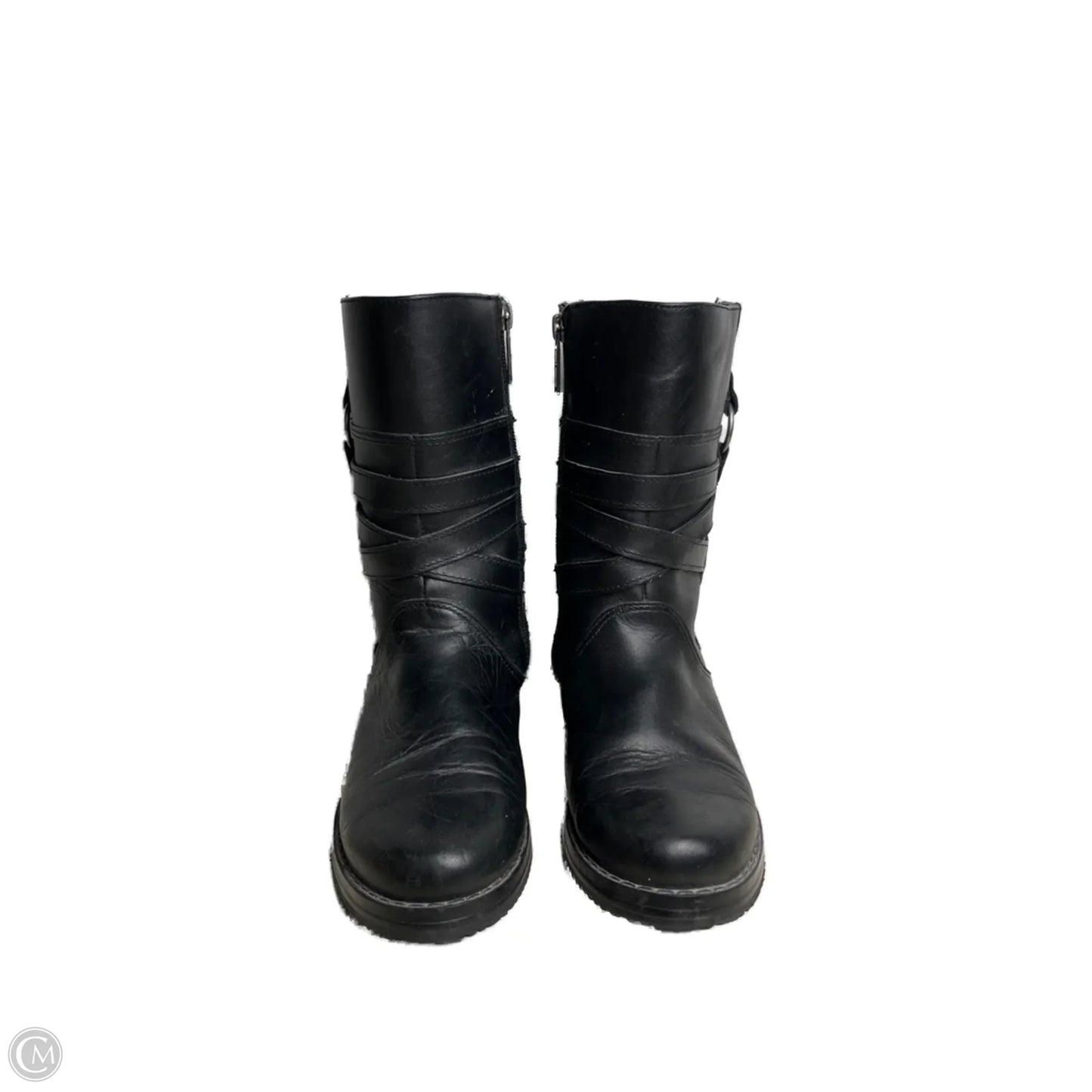 Boots Mid-calf Flats By Harley Davidson In Black, Size: 5.5