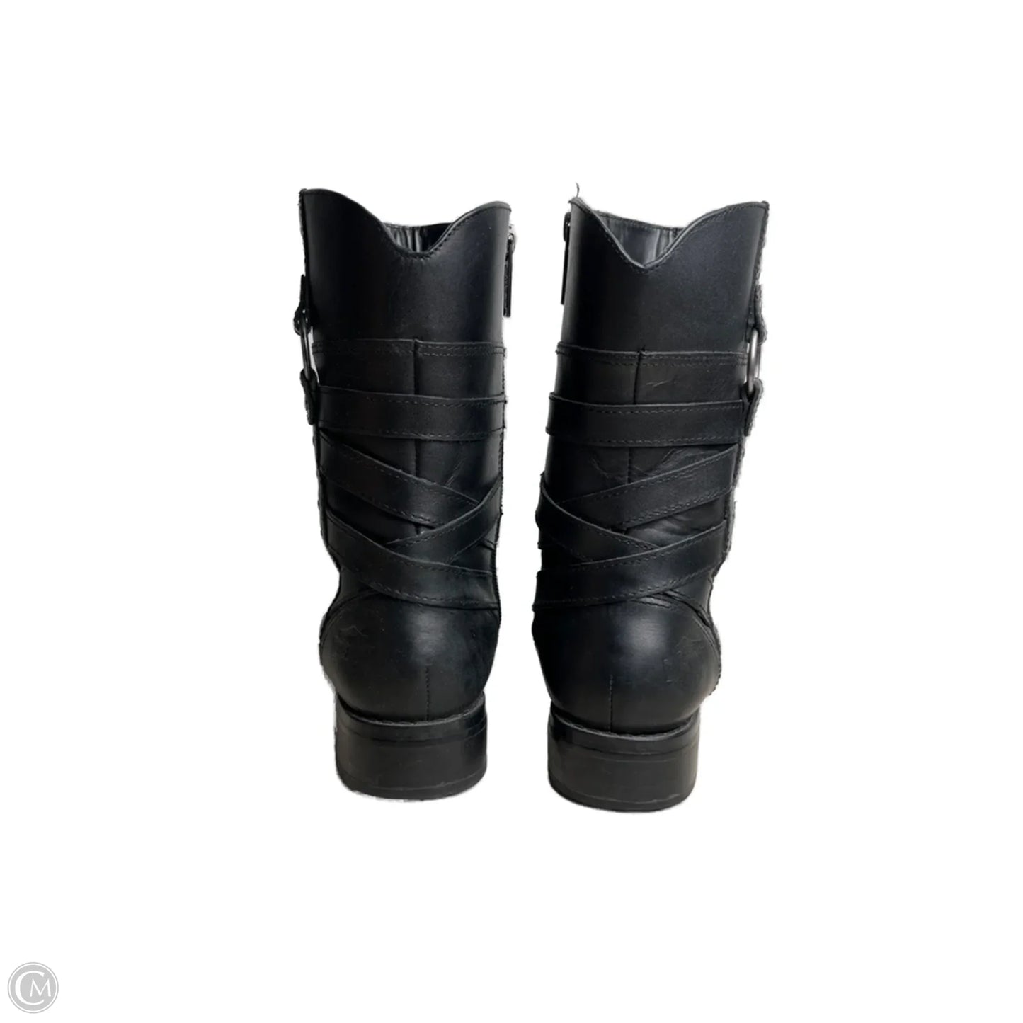 Boots Mid-calf Flats By Harley Davidson In Black, Size: 5.5