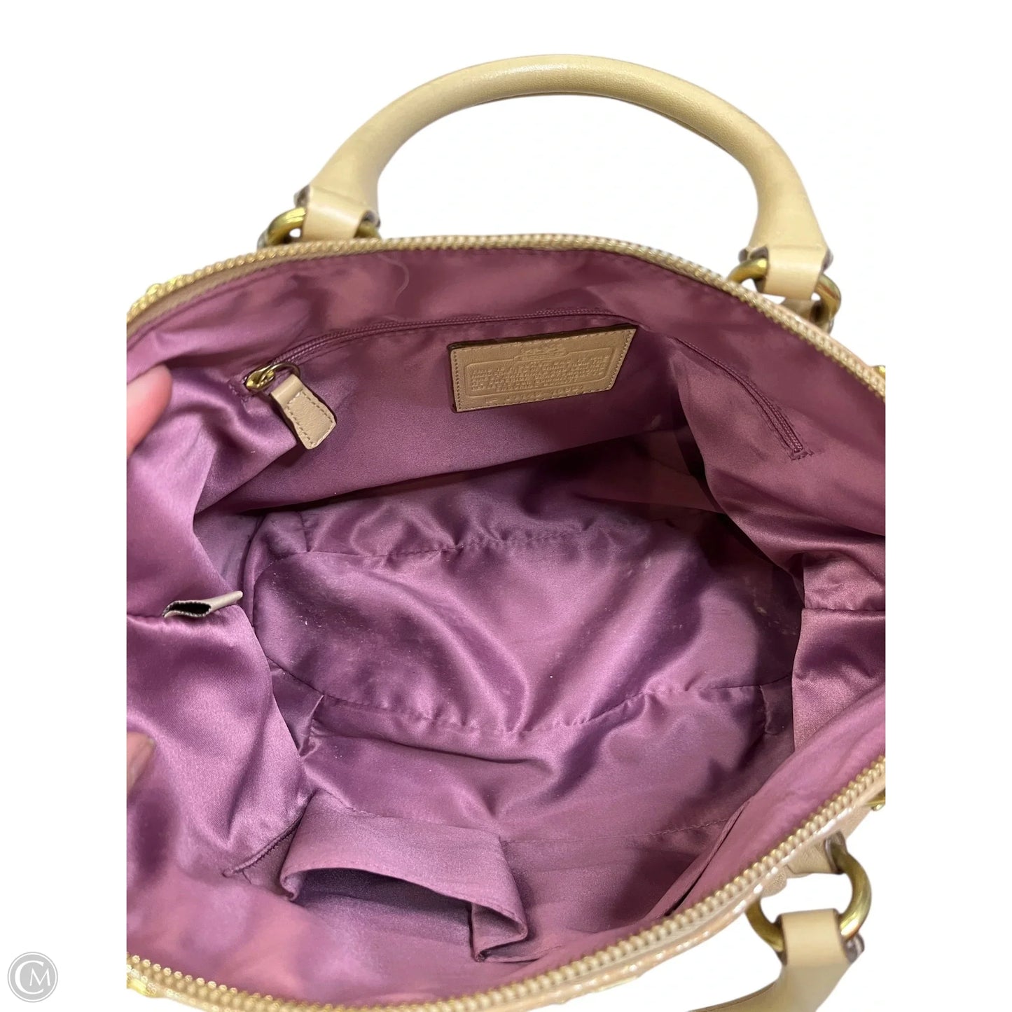 Handbag Designer By Coach, Size: Medium