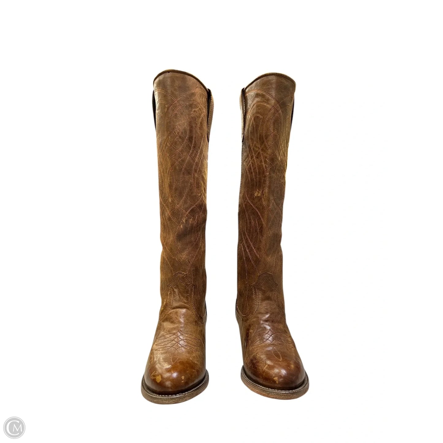 Boots Knee Heels By Ariat In Brown, Size: 6.5