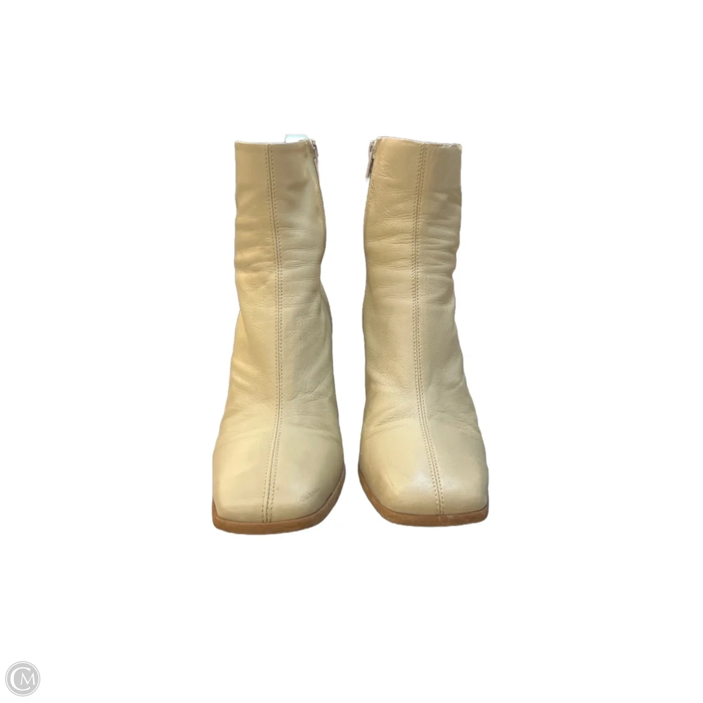 Boots Mid-calf Heels By Free People In Beige, Size: 9