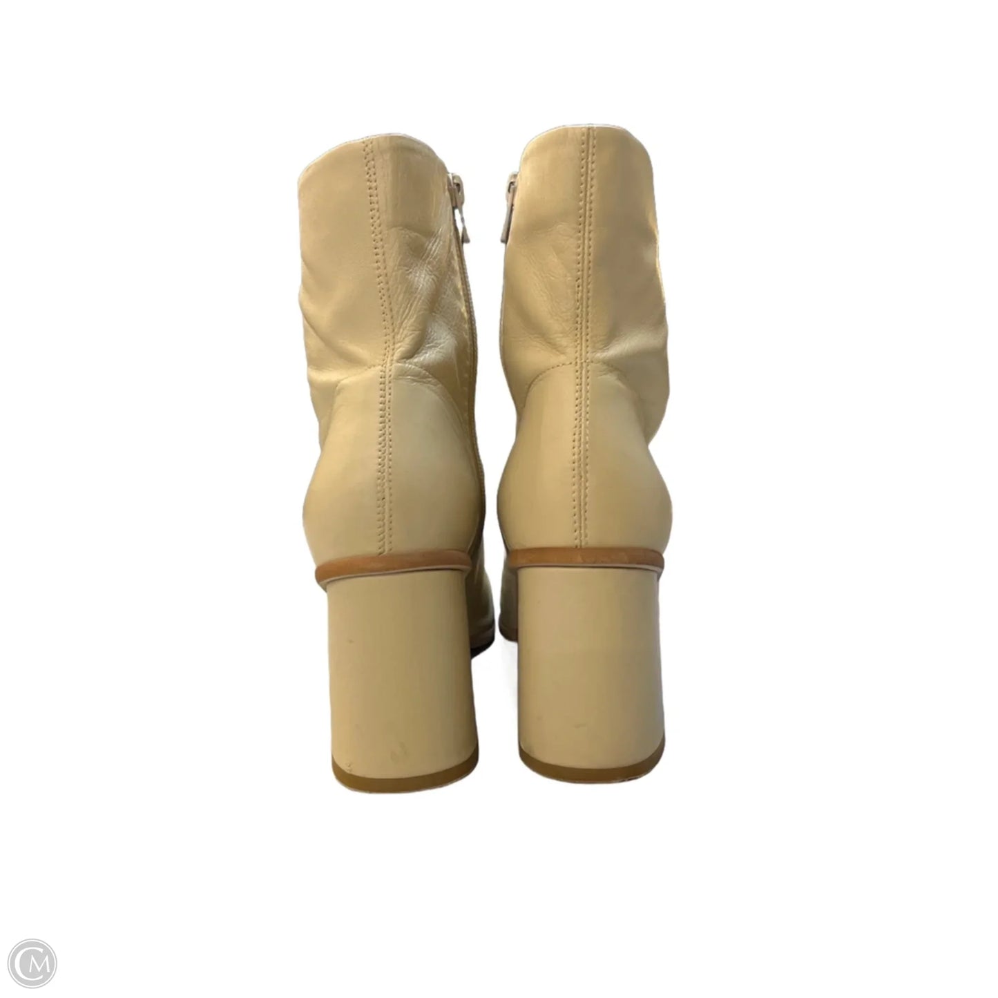 Boots Mid-calf Heels By Free People In Beige, Size: 9