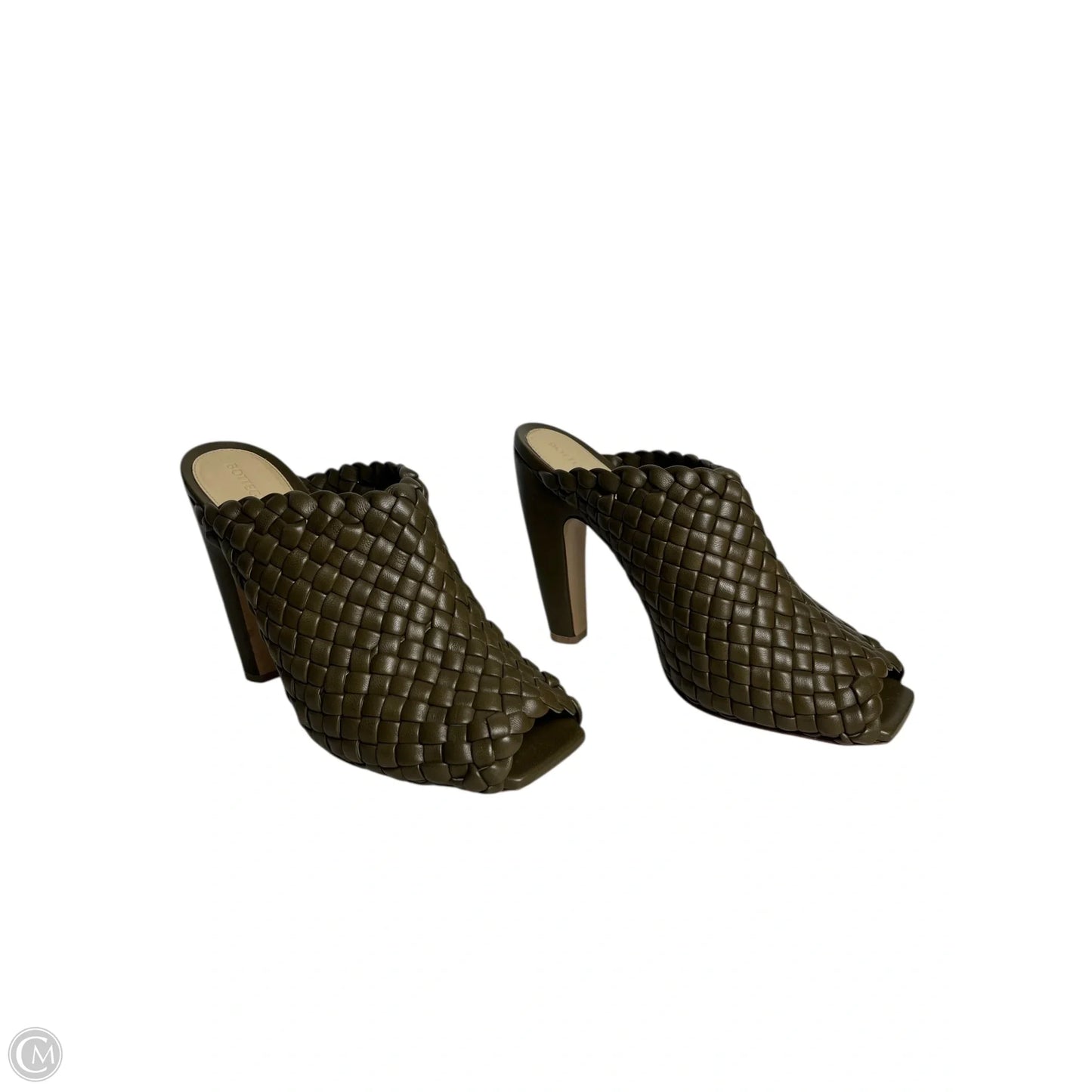Shoes Luxury Designer By Bottega Veneta In Green, Size: 8