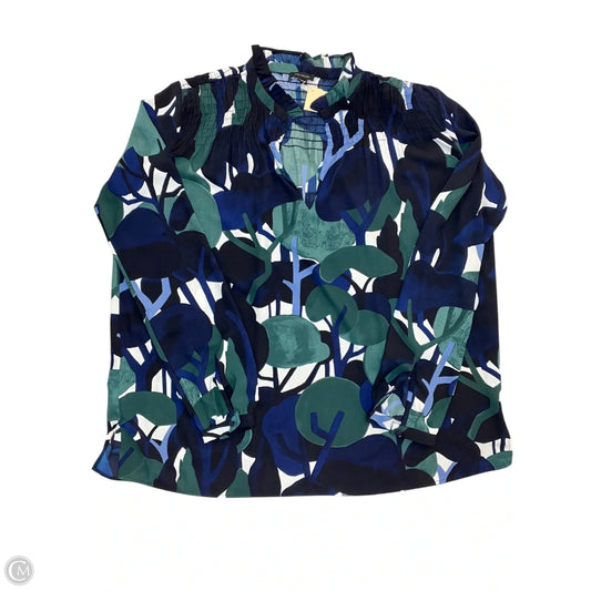 Blouse Long Sleeve By Ann Taylor In Floral Print, Size: Xs