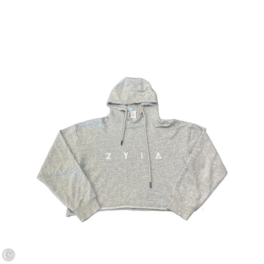 Athletic Sweatshirt Hoodie By Zyia In Grey, Size: S