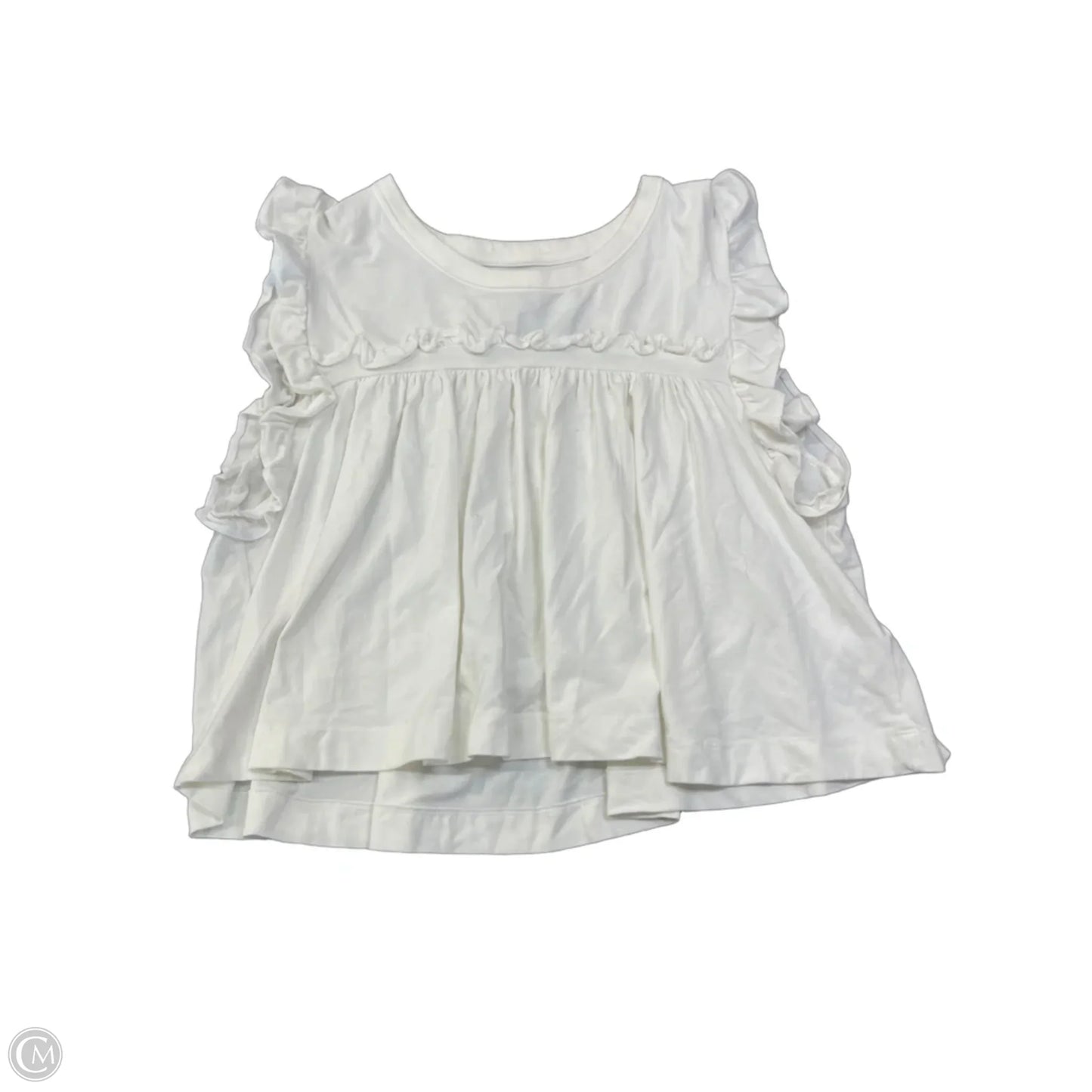 Top Short Sleeve By Maeve In White, Size: Xl