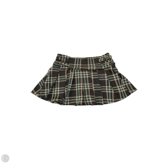 Skort By Clothes Mentor In Plaid Pattern, Size: M