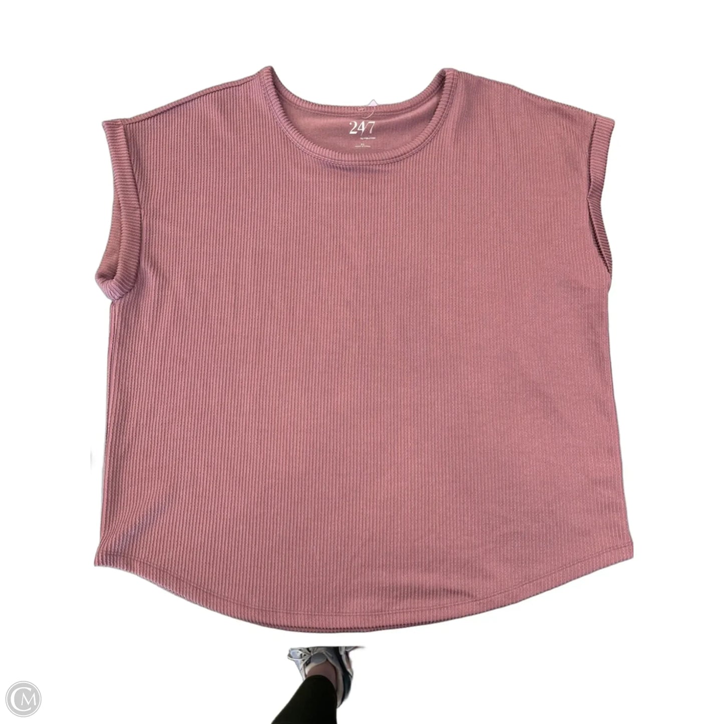 Top Short Sleeve By Maurices In Pink, Size: Xl