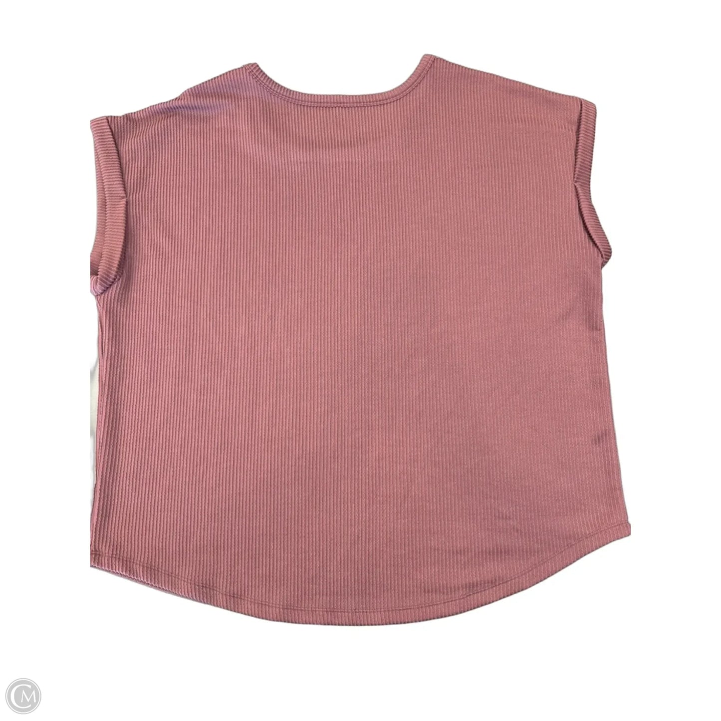 Top Short Sleeve By Maurices In Pink, Size: Xl