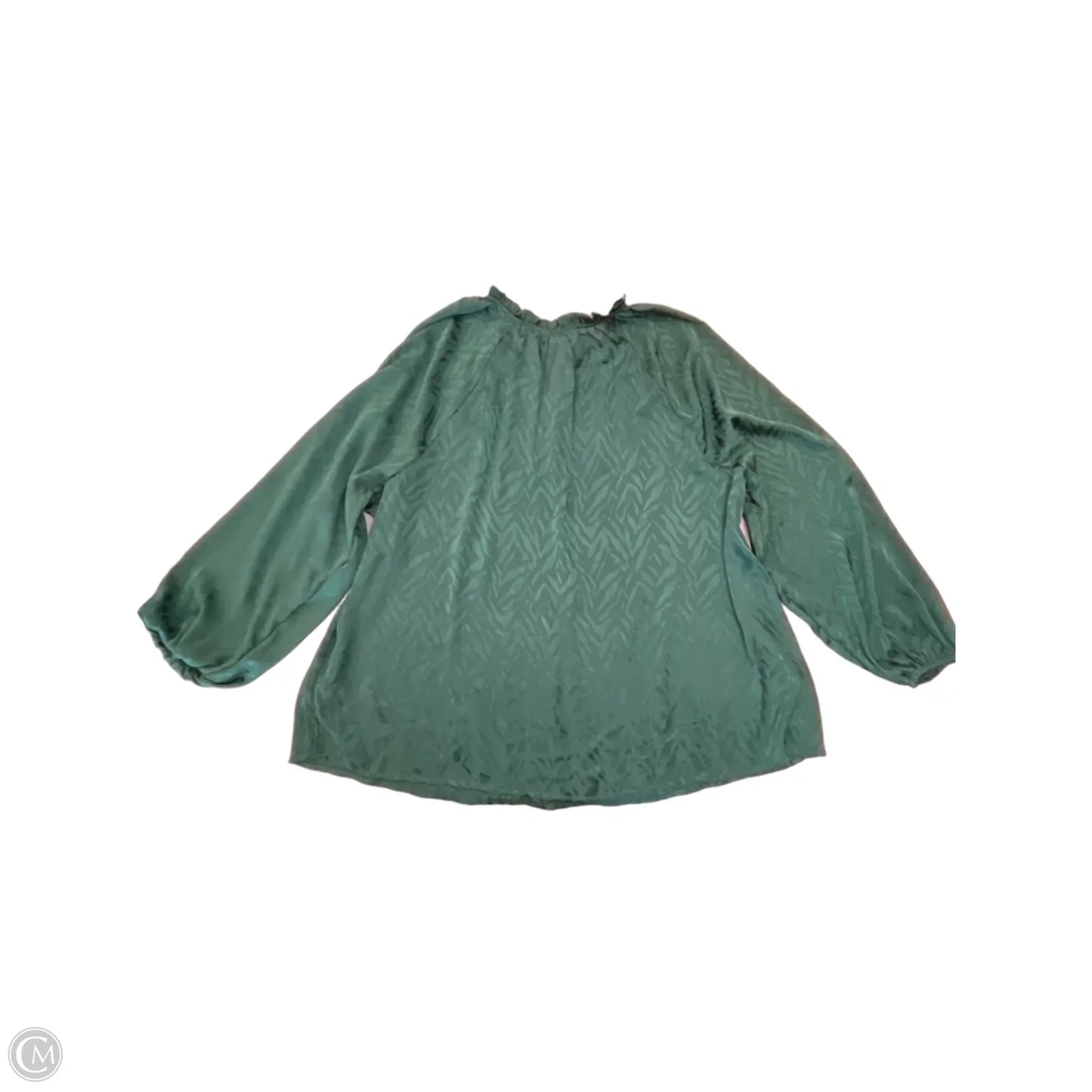 Blouse Long Sleeve By Maurices In Green, Size: 2x