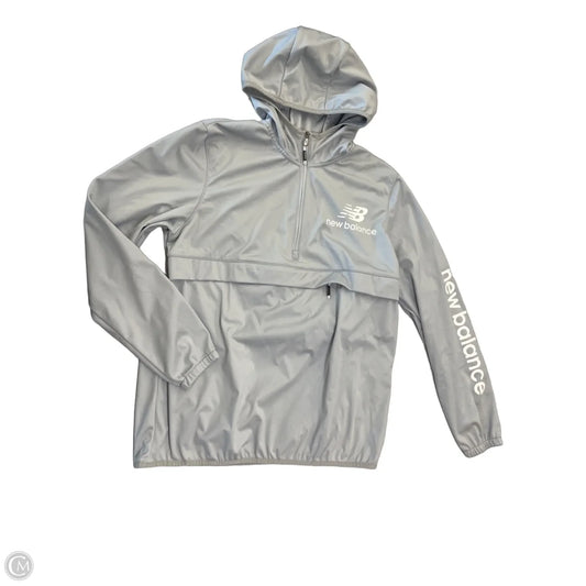 Athletic Jacket By New Balance In Grey, Size: L