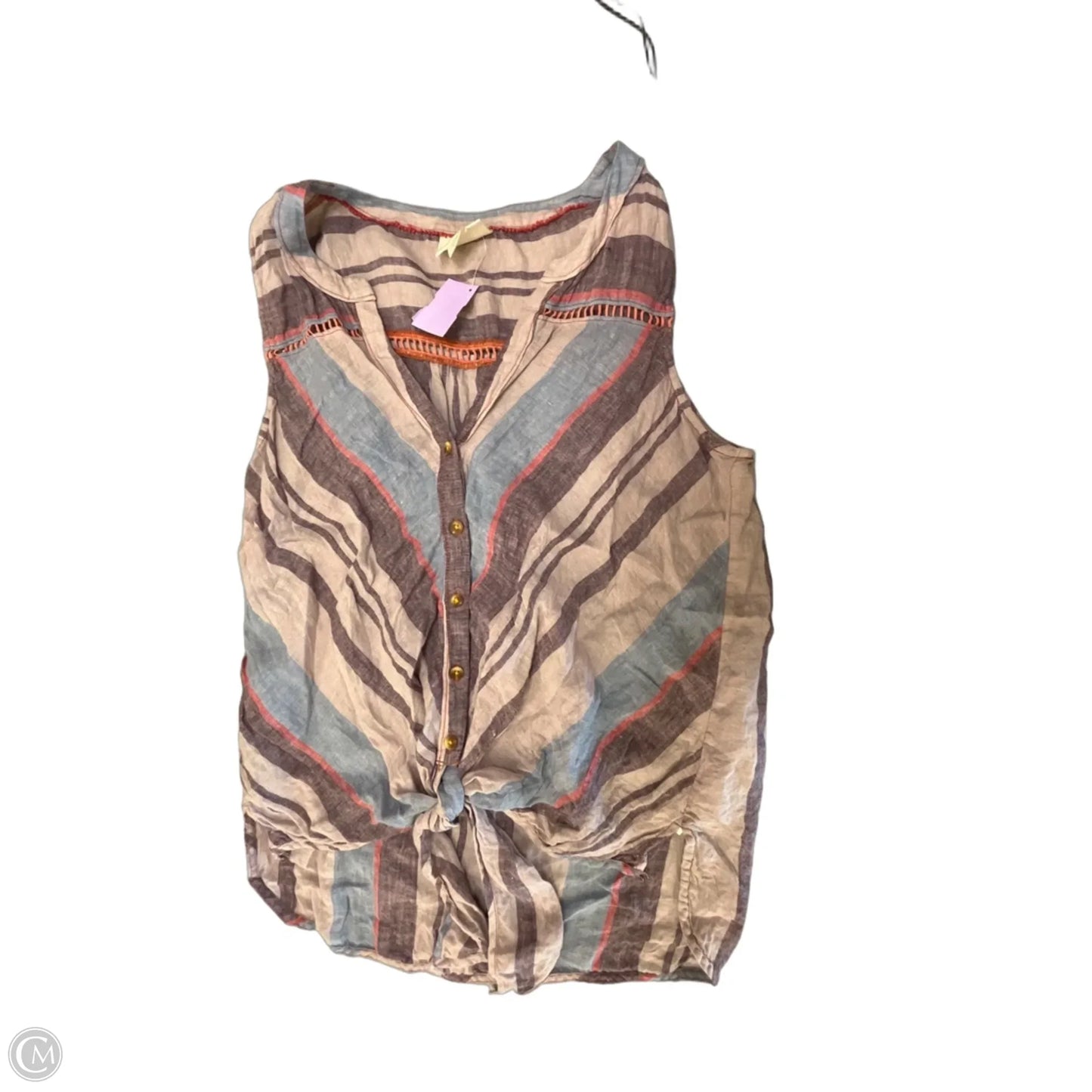 Blouse Sleeveless By Maeve In Purple, Size: L