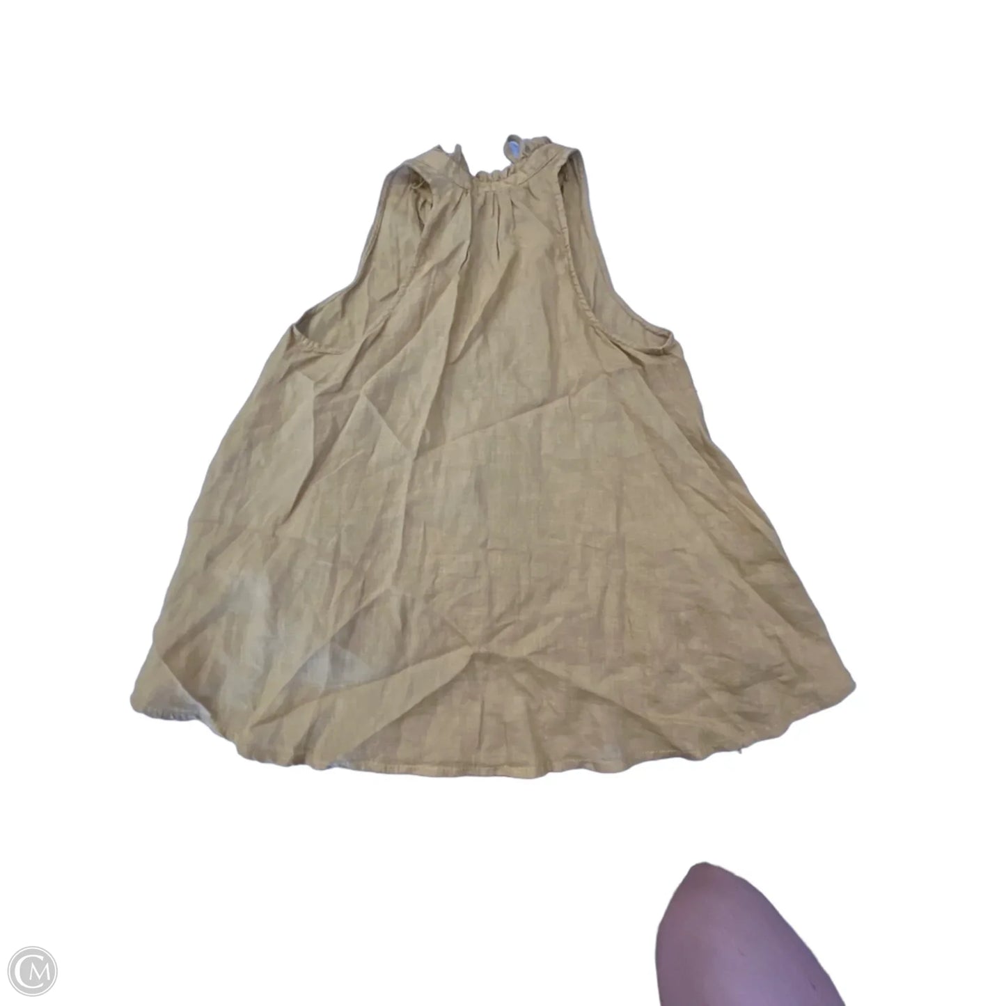 Blouse Sleeveless By Pilcro In Gold, Size: Xs