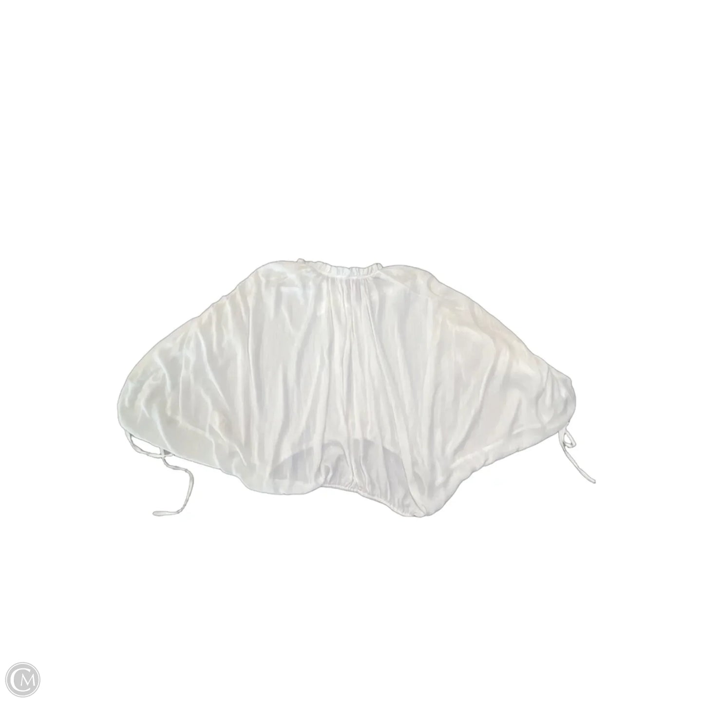 Blouse Short Sleeve By Anthropologie In Cream, Size: S