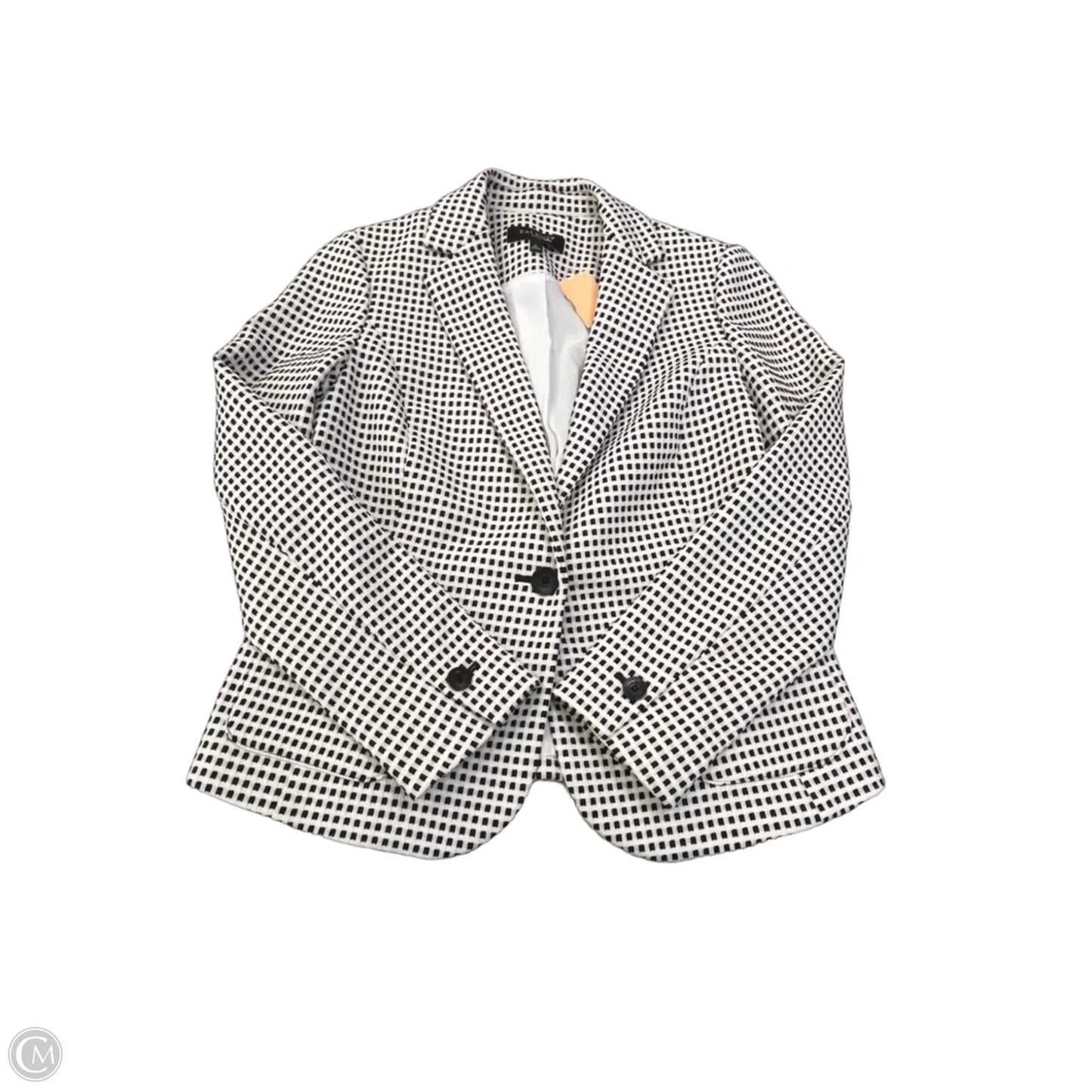 Blazer By Talbots In Checkered Pattern, Size: S