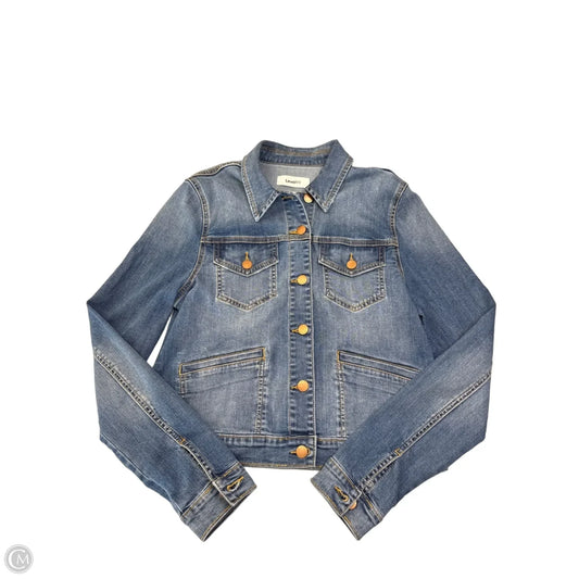 Jacket Denim By Level 99 In Blue Denim, Size: S