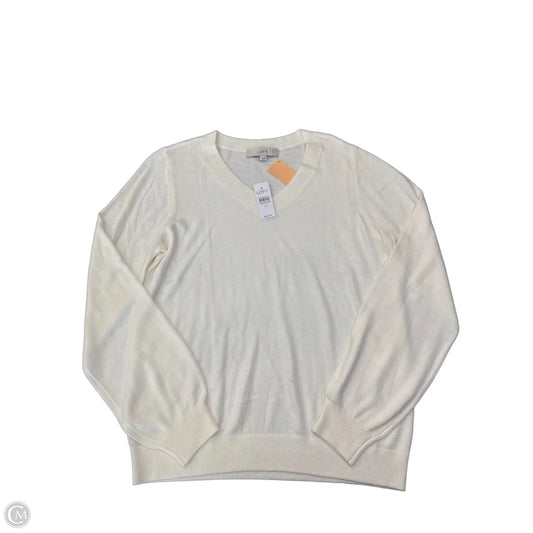 Sweater By Loft In Cream, Size: M