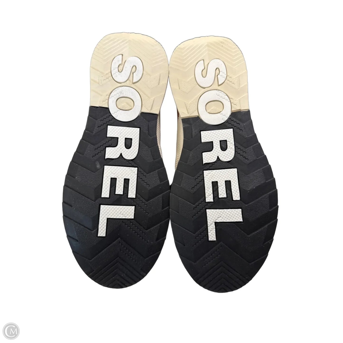Boots Ankle Flats By Sorel In Black & Cream, Size: 11
