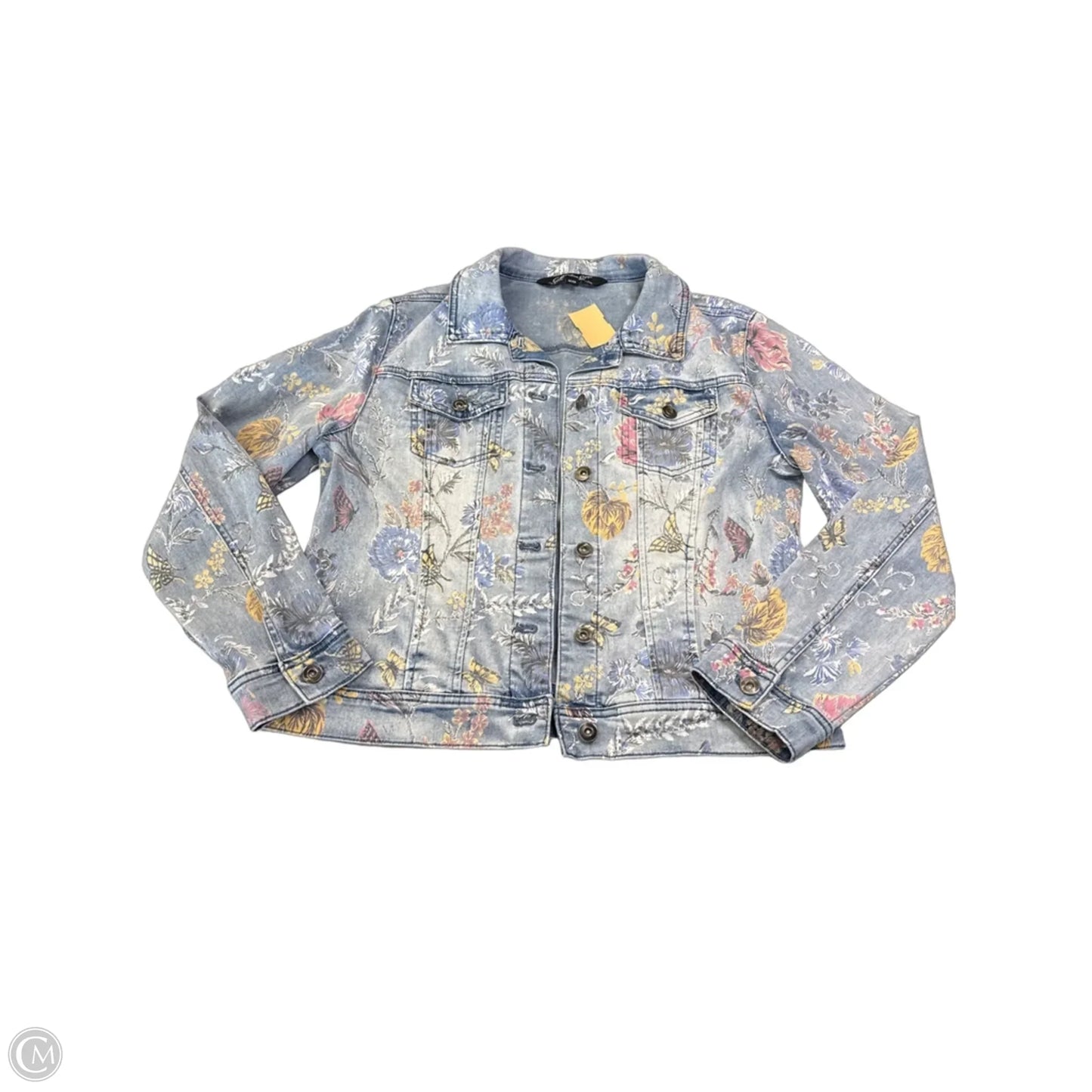 Jacket Denim By Charlie B In Blue Denim, Size: M
