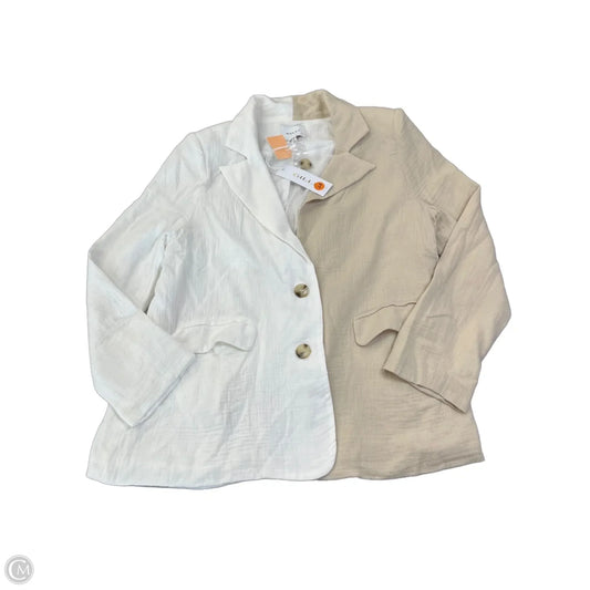 Blazer By Gilli In Tan & White, Size: S