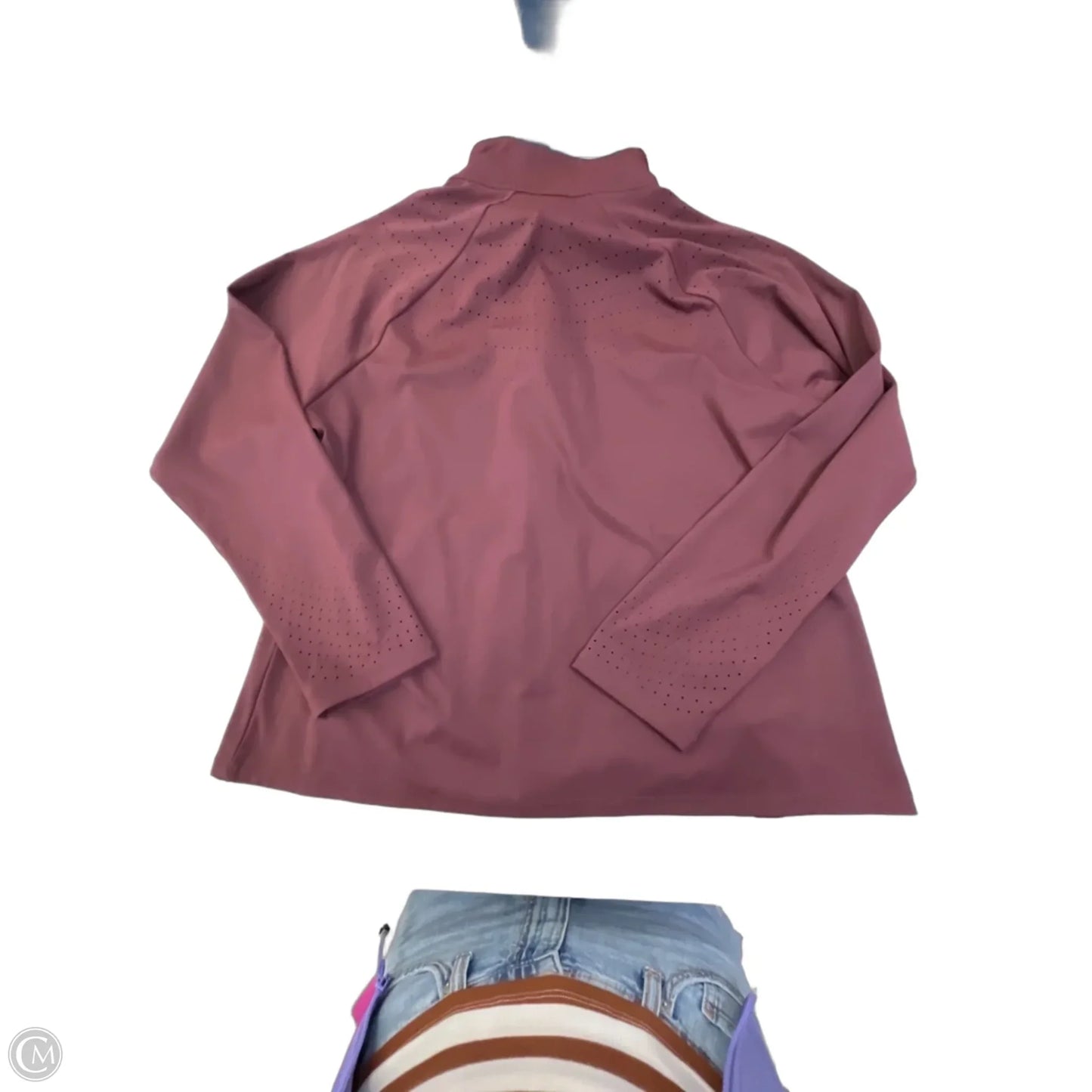 Athletic Jacket By Talbots In Maroon, Size: Xl
