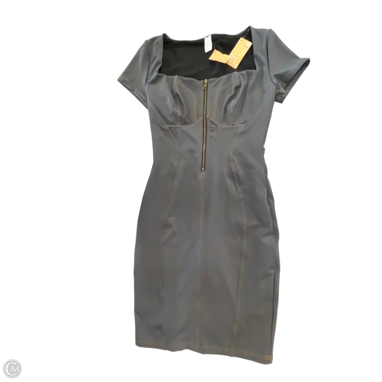 Dress Casual Short By Clothes Mentor In Grey, Size: L