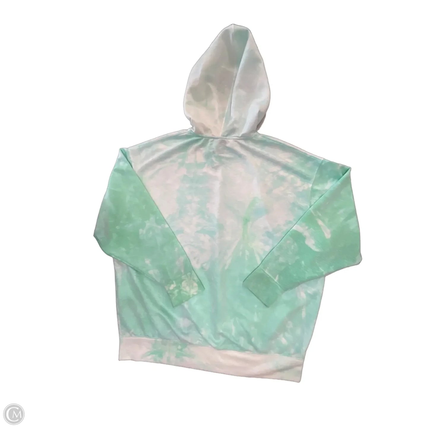 Athletic Top Long Sleeve Hoodie By Nike In Green, Size: L