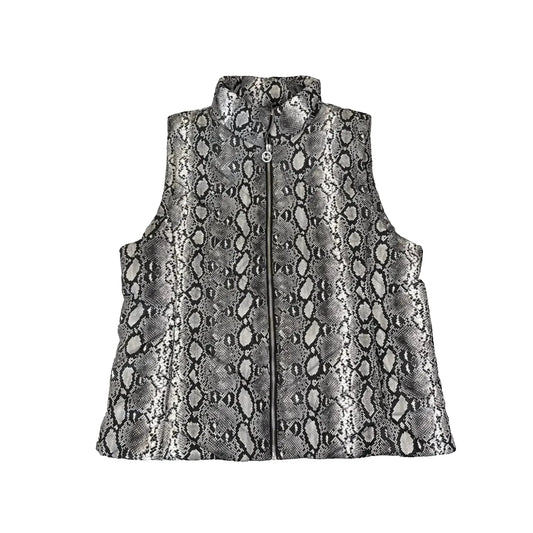 Vest Puffer & Quilted By Michael By Michael Kors In Snakeskin Print, Size: Xl