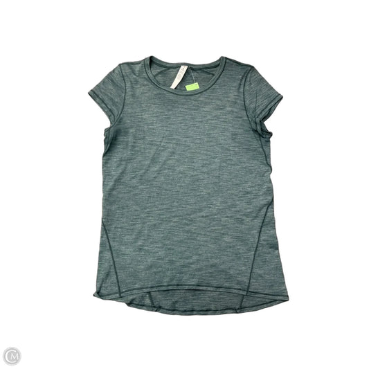 Athletic Top Short Sleeve By Lululemon In Teal, Size: M