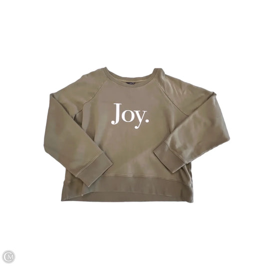 Sweatshirt Crewneck By J. Crew In Green, Size: Xl