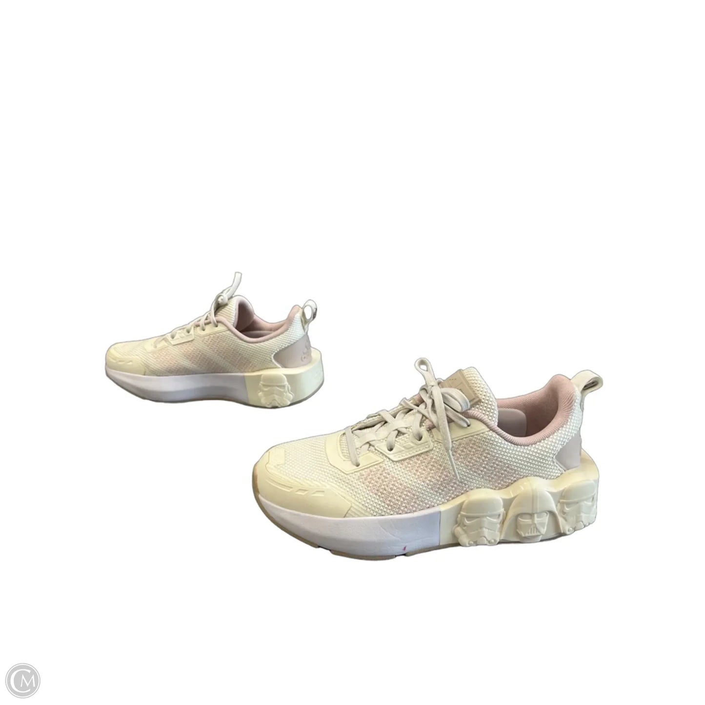 Shoes Sneakers By Adidas In Cream & Pink, Size: 5