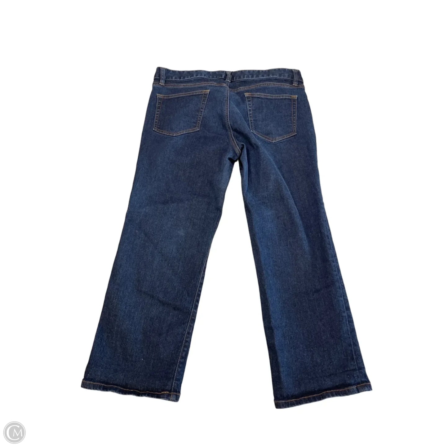 Jeans Cropped By Loft In Blue Denim, Size: 12