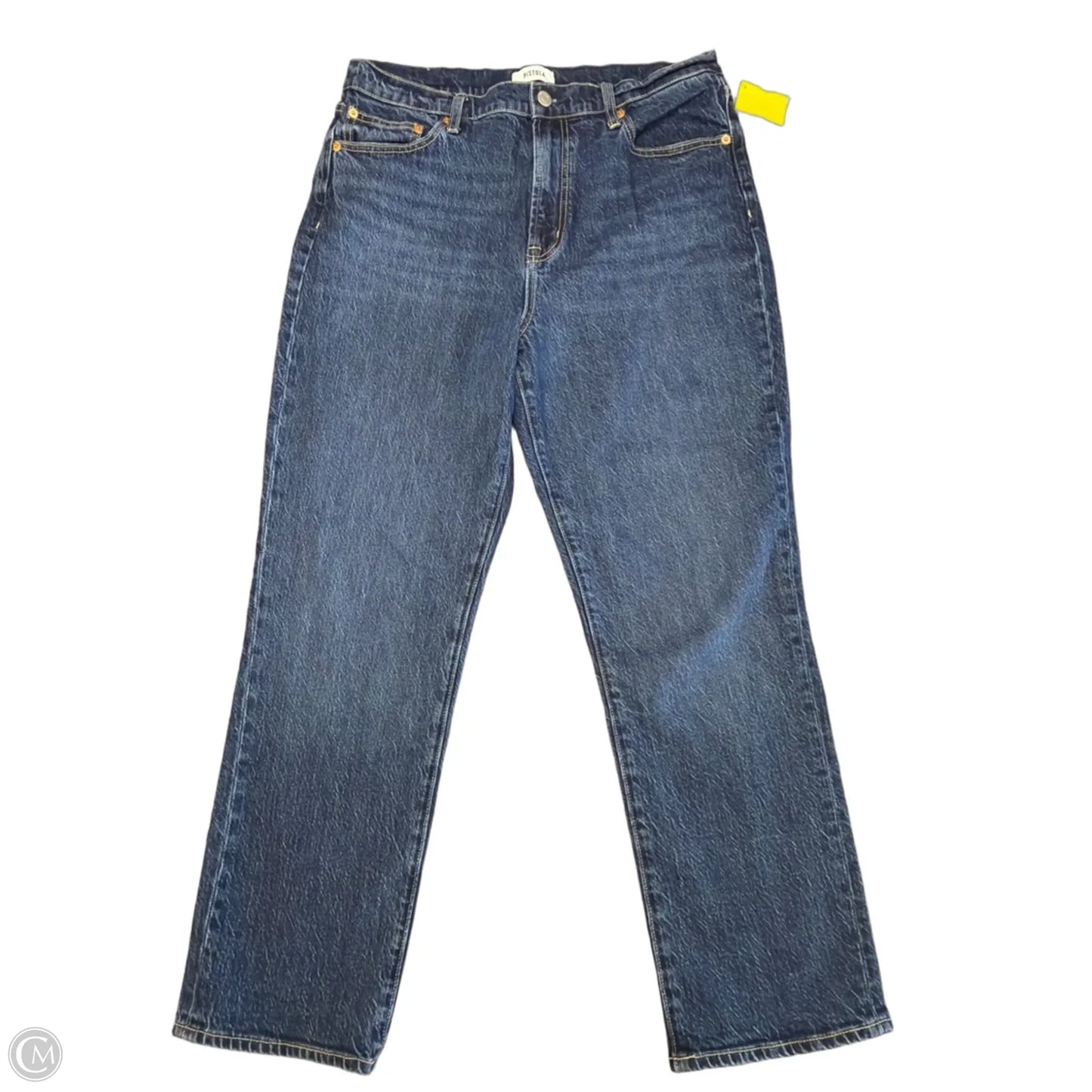 Jeans Straight By Pistola In Blue Denim, Size: 12